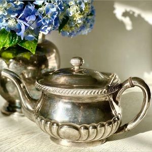 Vintage silver teapot
